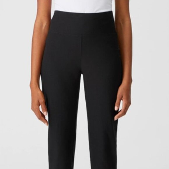 Washable Stretch Crepe High Waisted Pant - black M - Picture 1 of 7